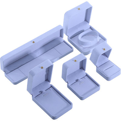Verpackungskarton für Schmuck aus weißem Samt für Halskette Armband Stud Ohrringe
