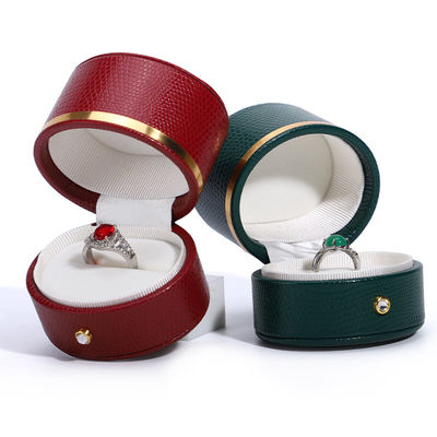 Anpassbarer grüner PU-Leder Reise Schmuck Organisator Ideal für Reisen von Hanhong