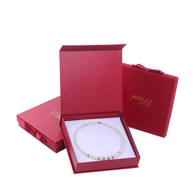 kaufen Hanhong maßgeschneiderte Größe Rot Schmuck Karton Papier Ärmel Box für Armband Halskette online manufacture