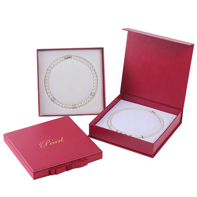 Hanhong maßgeschneiderte Größe Rot Schmuck Karton Papier Ärmel Box für Armband Halskette