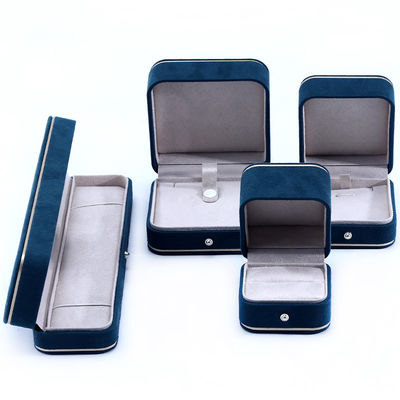 kaufen Samtmaterial Schmuckkästen für Hanhong 2023 Custom Logo Blaues Armband Armband Box online manufacture