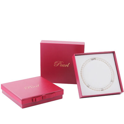 Hanhong maßgeschneiderte Größe Rot Schmuck Karton Papier Ärmel Box für Armband Halskette