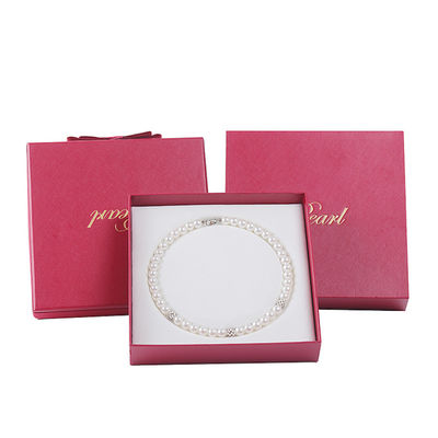 Hanhong maßgeschneiderte Größe Rot Schmuck Karton Papier Ärmel Box für Armband Halskette