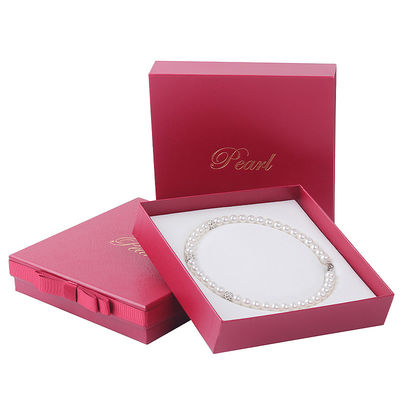 Hanhong maßgeschneiderte Größe Rot Schmuck Karton Papier Ärmel Box für Armband Halskette