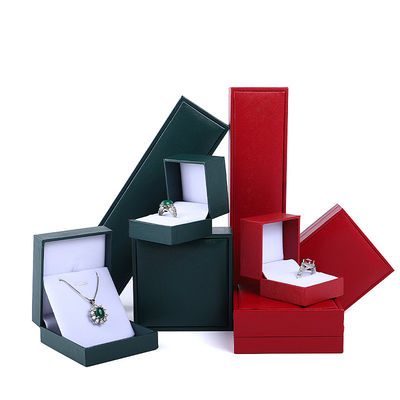 kaufen Customized Größe Papier Samt Hanhong Farbe Schmuckbox für Halskette Armband Ring Ohrringe online manufacture