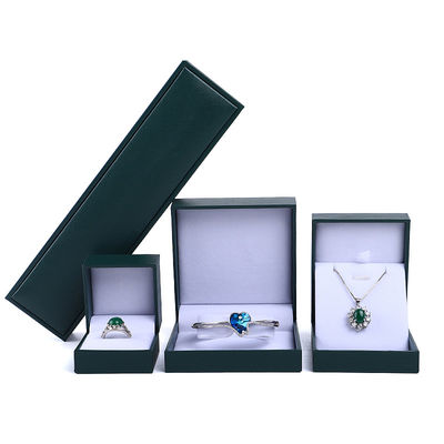 kaufen Custom Logo Grüne Schmuckverpackung für Hanhong Halskette Armband Ring Ohrringe online manufacture