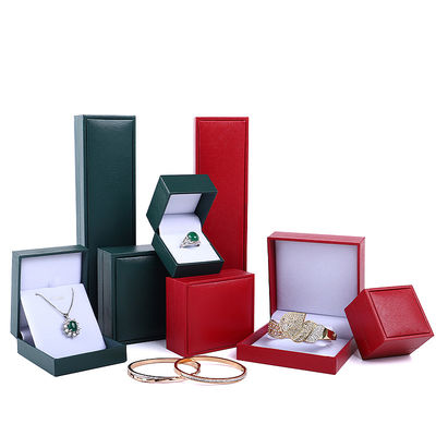 Custom Logo Grüne Schmuckverpackung für Hanhong Halskette Armband Ring Ohrringe