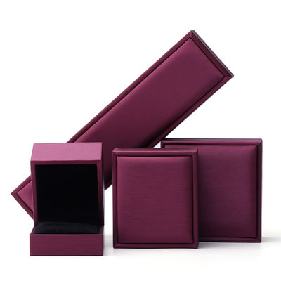 kaufen Custom Luxus Samt Schmuck Verpackungskiste mit lila PU Leder von Hanhong online manufacture