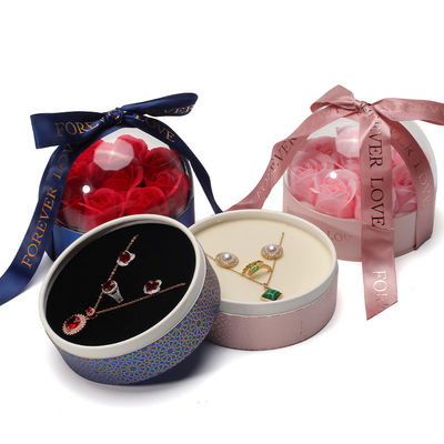 kaufen OEM-Logo Runde Save Rose Blume Schmuckbox für Hochzeit Geburtstag Brautjungfer Geschenk online manufacture