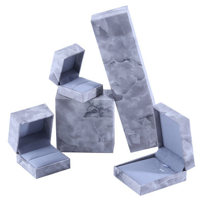 Handgefertigte Eco-Karton Flip-Marmor Schmuckschachtel anpassbare Schmuckschachtel