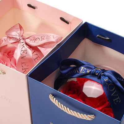 OEM-Logo Runde Save Rose Blume Schmuckbox für Hochzeit Geburtstag Brautjungfer Geschenk
