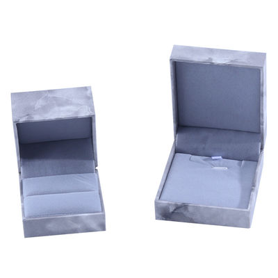 Handgefertigte Eco-Karton Flip-Marmor Schmuckschachtel anpassbare Schmuckschachtel