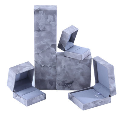 Handgefertigte Eco-Karton Flip-Marmor Schmuckschachtel anpassbare Schmuckschachtel
