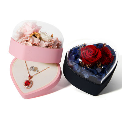 kaufen Gemachte Blumen Schmuckschachtel Herzförmige Geschenkbox mit Samtverpackungskiste online manufacture