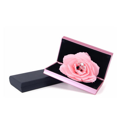 OEM Schwarze Safflower Schmuck Verpackung Fall Rose Blume Geschenkbox für Schmuck