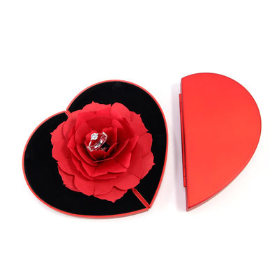 OEM Schwarze Safflower Schmuck Verpackung Fall Rose Blume Geschenkbox für Schmuck