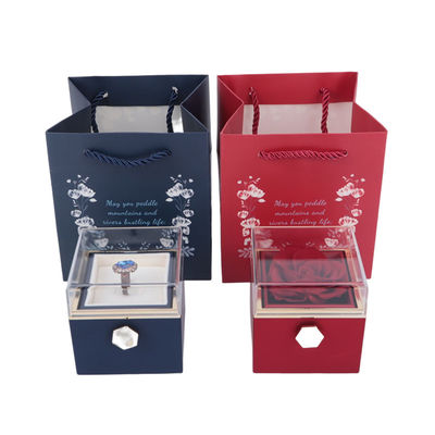 kaufen Bewahrte Seife Rose Blume Schmuckschachtel Für den Valentinstag Geschenk Schmuckpaket online manufacture