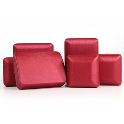 Rote PU-Lederschmuckbox für Ringe und Sets angepasst Hanhong Design Eisenmaterial