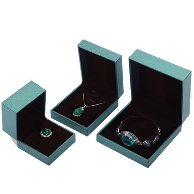 Grünes Papier Schmuckschrank, Anhänger Armband Halskette Ring Schmuck Verpackung