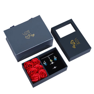 Hanhong Karton Rose Seife Blume Schmuck Schachtel Geschenkverpackung mit Tote Tasche