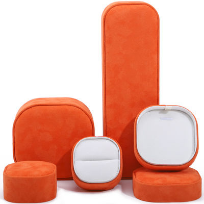 kaufen Orange Samt Schmuckkasten für Armband Halskette Armband Ring von Hanhong Custom Logo online manufacture