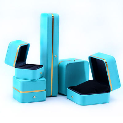 Verpackungskarton für Schmuck aus PU-Leder für Armbänder, Halskette, Uhr und Ring