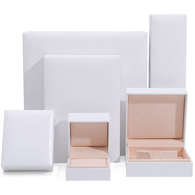 9x9x4cm Schmuck weiße Papierbox für Armbänder Ohrringe Halskette Ring Verpackung