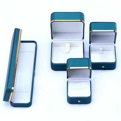 10*10*5,5cm handgefertigte Luxus-Lederschmuckschachtel für Endzubehör Made in Hanhong