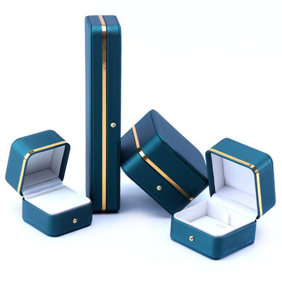 10*10*5,5cm handgefertigte Luxus-Lederschmuckschachtel für Endzubehör Made in Hanhong