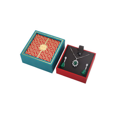 kaufen Custom Logo Grüne Holzschmuckbox Halskette und Armband Box Verpackung online manufacture