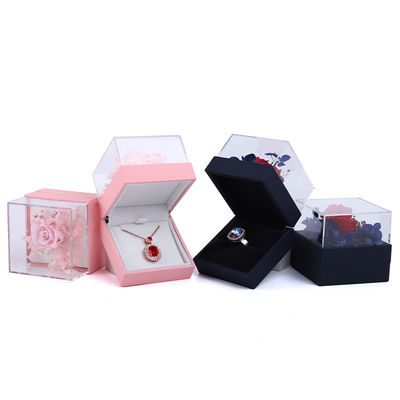 Luxuriöse Quadrat Rose Halskette Schmuck Geschenkbox für eine fesselnde Präsentation