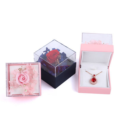 Luxuriöse Quadrat Rose Halskette Schmuck Geschenkbox für eine fesselnde Präsentation