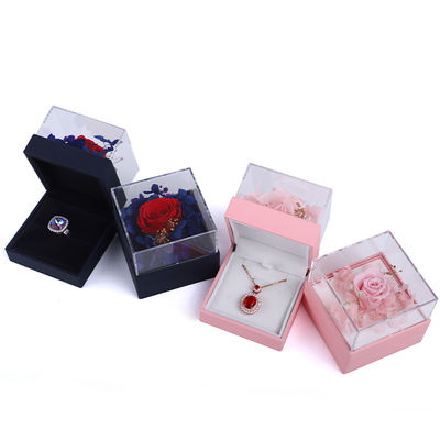Luxuriöse Quadrat Rose Halskette Schmuck Geschenkbox für eine fesselnde Präsentation
