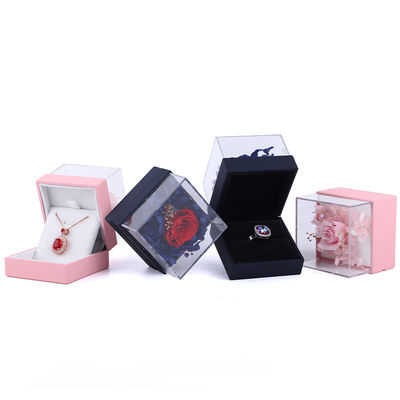 Luxuriöse Quadrat Rose Halskette Schmuck Geschenkbox für eine fesselnde Präsentation