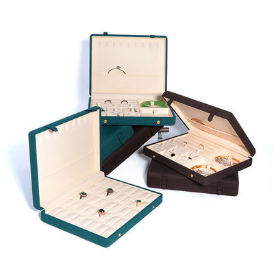 Leder Schmuckschachtel für die elegante und sichere Lagerung von Halskette Armband Ohrringe Set