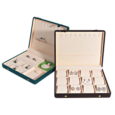 Leder Schmuckschachtel für die elegante und sichere Lagerung von Halskette Armband Ohrringe Set