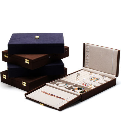 kaufen Blaue Mikrofaserleder Schmuck Geschenkboxen Custom Schmuck Verpackung 29x23x5cm online manufacture