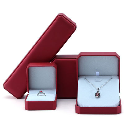 kaufen Luxus Schmuckverpackung mit handgefertigtem rotem Leder online manufacture
