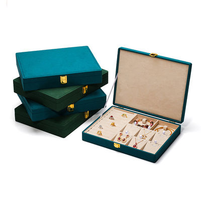 Portable PU Leder Reise Schmuckbox für blaue Ohrringe Stud Ohrringe Fall Organisator