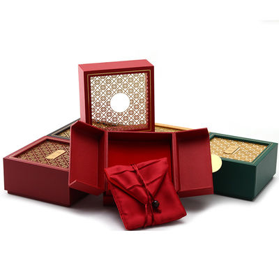 Antike Art Karton Papier Schmuck Verpackungskiste mit Textur Dekor