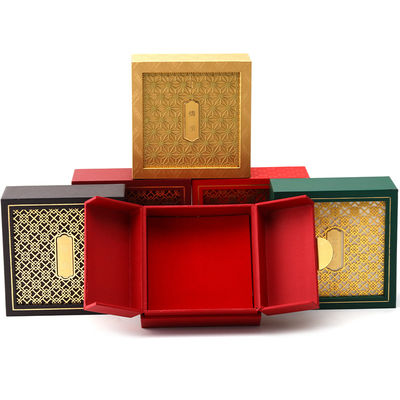 Antike Art Karton Papier Schmuck Verpackungskiste mit Textur Dekor