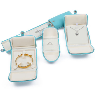 kaufen Cyan Weich Schlankes Samt Schmuck Verpackungskiste Schmuck Geschenk Schachtel online manufacture