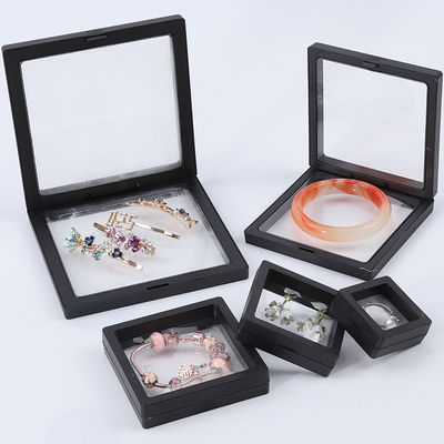 kaufen Schwarze Luxus-Schmuck-Display-Gehäuse Plastikschutzbox mit PE-Film für Schmuck online manufacture