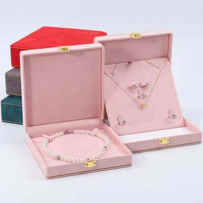 kaufen Weich schlanker Samt Schmuckkasten Organisator Gold Buckle Luxus Schmuckkoffer OEM online manufacture