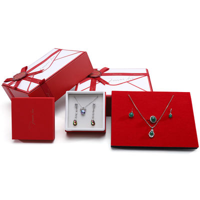 Luxuriöse Aufbewahrung Karton Papier Schmuck Geschenkkasten mit Pop Up Grußkarte