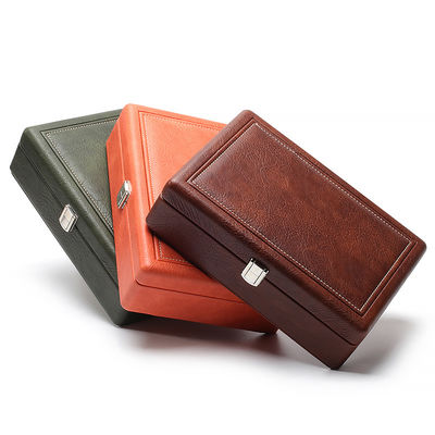 Tragbare geräumige Fälschungen aus Leder Schmuck Luxus Buckle Organisator für Reisen