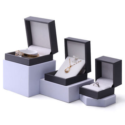 kaufen Soft Touch Bürste Veredelung PU Leder Schmuck Verpackung Box Set Luxus-Organisator online manufacture