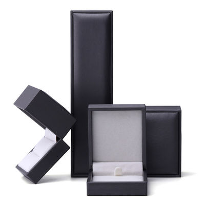 Soft Touch Bürste Veredelung PU Leder Schmuck Verpackung Box Set Luxus-Organisator