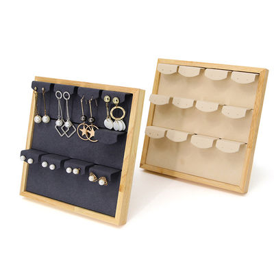 kaufen 4x3 Praktische Multicell Holz Schmuck-Display-Rek Stand für Ohrringe Anhänger online manufacture
