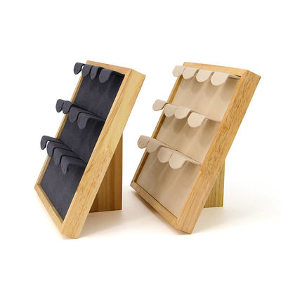 4x3 Praktische Multicell Holz Schmuck-Display-Rek Stand für Ohrringe Anhänger